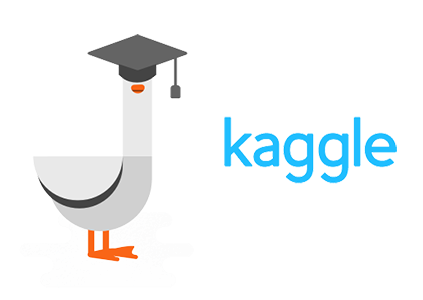 Kaggle logo and dataset badge